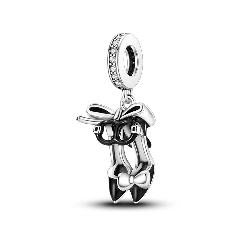 925 Silver Color Love Mother's Day Collection Charms